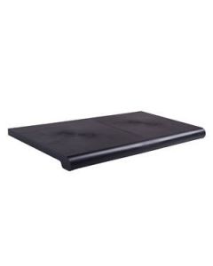 Bull Nose Shelving in Solid Colors, Black, 13" x 48"