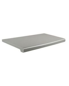 Bull Nose Shelving in Solid Colors, Gray, 13" x 48"