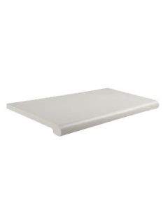 Bull Nose Shelving in Solid Colors, White, 13" x 48"
