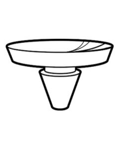 Clear, Replacement Rubber Button for Shelf Rest