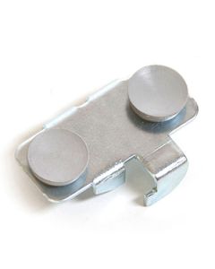 Shelf Rest with Rubber Buttons, for 1/4" brackets & Glass Shelves