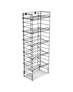 5 Tier Adjustable Wire Rack, Black