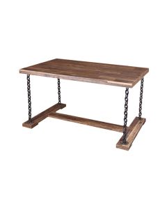 Rustic Wood, Chain Leg Nesting Merchandising Table with Top