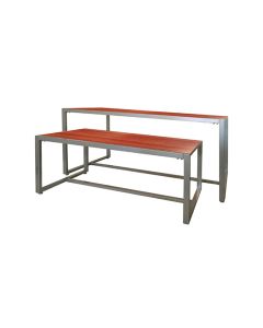 Cherry/ Maple Nesting Merchandising Table Set with Tops