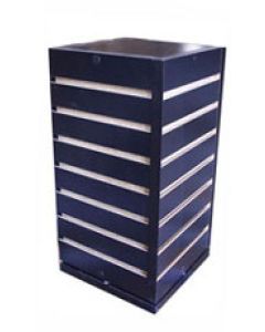 Black, Slatwall Spinning Countertop Display 