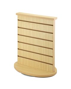2-Sided Slatwall Countertop Spinner, Maple, 21.5" x 12" x 18"