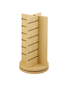 4-Way Slatwall Countertop Rack, Maple, 21.5" x 12" x 12"