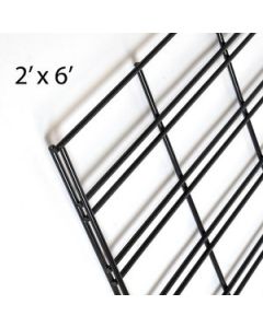 Black Slatgrid Panels, 2' x 6'