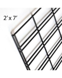 Black Slatgrid Panels, 2' x 7'
