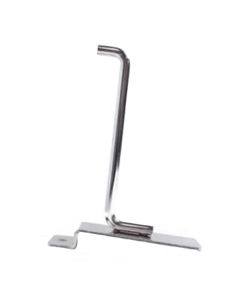 4" Chrome, Heavy duty slatwall hook with 90 deg. Tip
