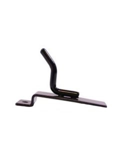 1" Black, Heavy duty slatwall hook with 45 deg. Tip