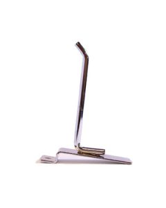 4" Chrome, Heavy duty slatwall hook with 45 deg. Tip
