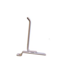 4" White, Heavy duty slatwall hook with 45 deg. Tip
