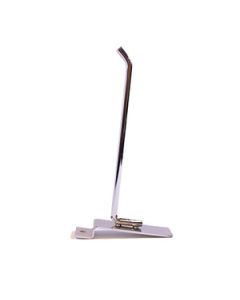 6" Chrome, Heavy duty slatwall hook with 45 deg. Tip