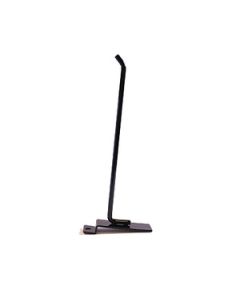 8" Black, Heavy duty slatwall hook with 45 deg. Tip