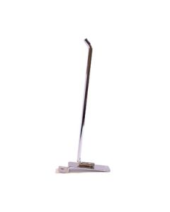 8" Chrome, Heavy duty slatwall hook with 45 deg. Tip