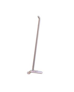 12" White, Heavy duty slatwall hook with 45 deg. Tip