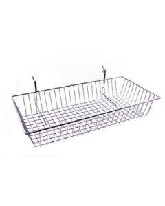 Black Multi Wire Baskets, 24" x 12" x 4"