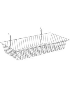 Chrome Multi Wire Baskets, 24" x 12" x 4"