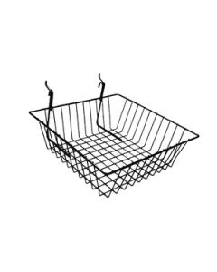 Black Multi Wire Baskets, 12" x 12" x 4"