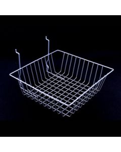 Chrome Multi Wire Baskets, 12" x 12" x 4"