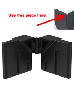 GOGO Part Top Hing Connector, Black