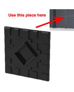 GOGO Part Middle Straight Connector, Black