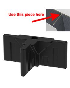 GOGO Part Top 3-Way Connector, Black