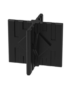 GOGO Part Middle or Foot 4-Way Connector, Black