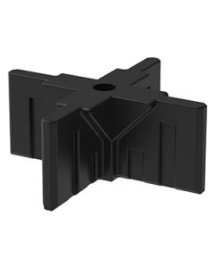 GOGO Part Top 4-Way Connector, Black