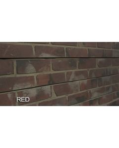 3D Bricks Textured Slatwall, Red
