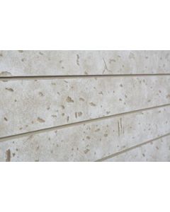 3D Cement Textured Slatwall, Bleached