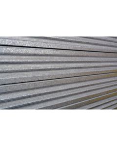 3D Corrugated Metal Textured Slatwall , Galvanized