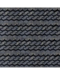3D Tire Tread Textured Slatwall, Black