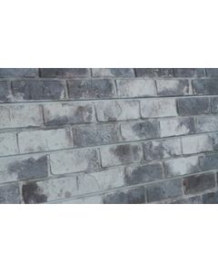 3D Textured Slatwall, Old Paint Brick Grey