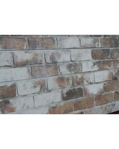 3D Textured Slatwall, Old Paint Brick Sandstone