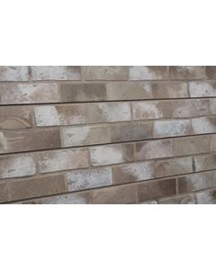 3D Textured Slatwall, Old Paint Brick Taupe