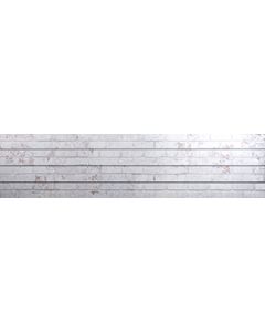 3D Textured Slatwall, Old Paint Brick White