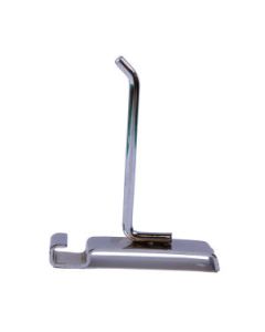 4" Chrome, Gridwall Heavy Duty Hook, 45 deg.tip