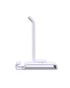 4" White, Gridwall Heavy Duty Hook, 45 deg.tip