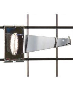 12" Chrome, Gridwall Standard Brackets 