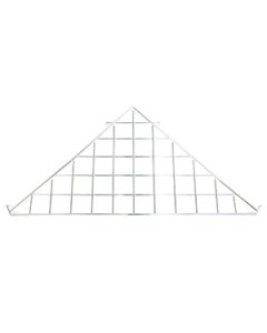 Chrome Triangle Shelf, Gridwall Attachment