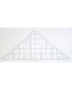White Triangle Shelf, Gridwall Attachment
