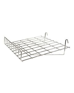 Chrome Slant Shelf with Lip , 15" x 24"