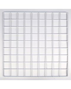White, Mini Grid, 14" x 14"