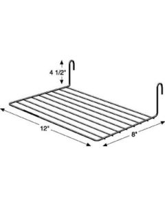 Gridwall Flat Wire Shelves, 12" x 8"