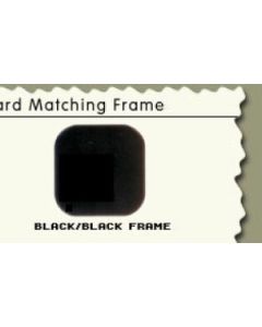 Black, Curved Wall 45" Glass Display Case No Storage 