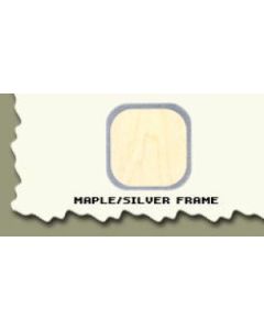 Maple, Curved Wall 45" Glass Display Case No Storage 