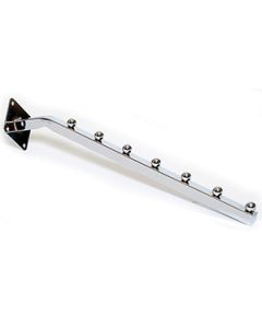 16" Square Tube 7 Ball Waterfall Bracket, Wallmount