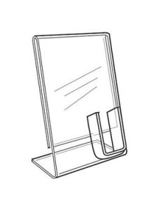 Signholder with Cellphone Pocket, 8-1/2" x 11"